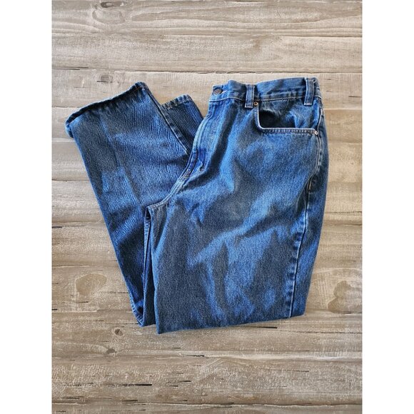 Kirkland Signature Mens Jeans 38x30 Blue Denim 100% Cotton - Picture 1 of 11